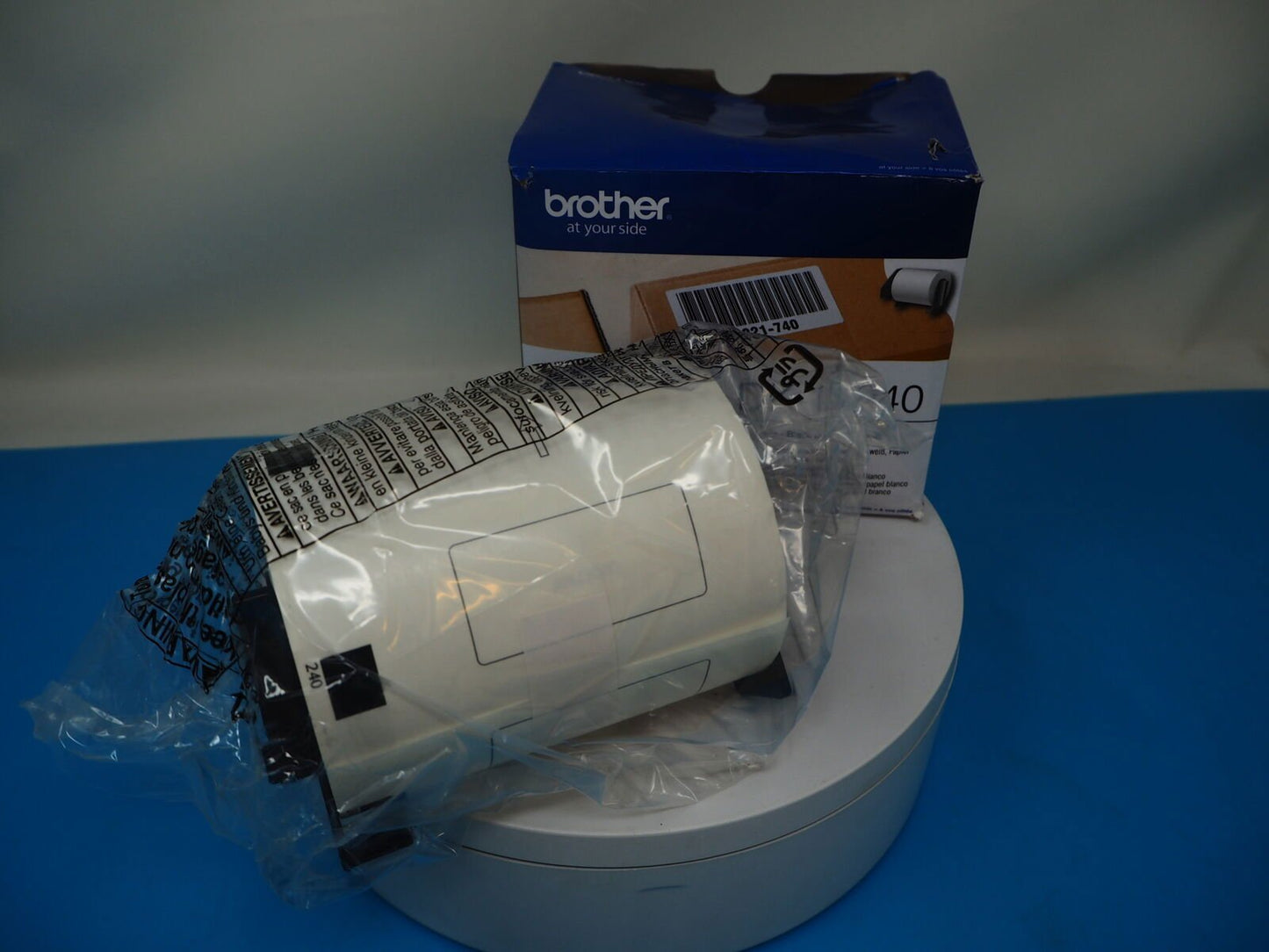 Brother DK-11240 600 x Black On White Non Adhesive Barcode Labels 102mm x 51mm - Reboot Hub