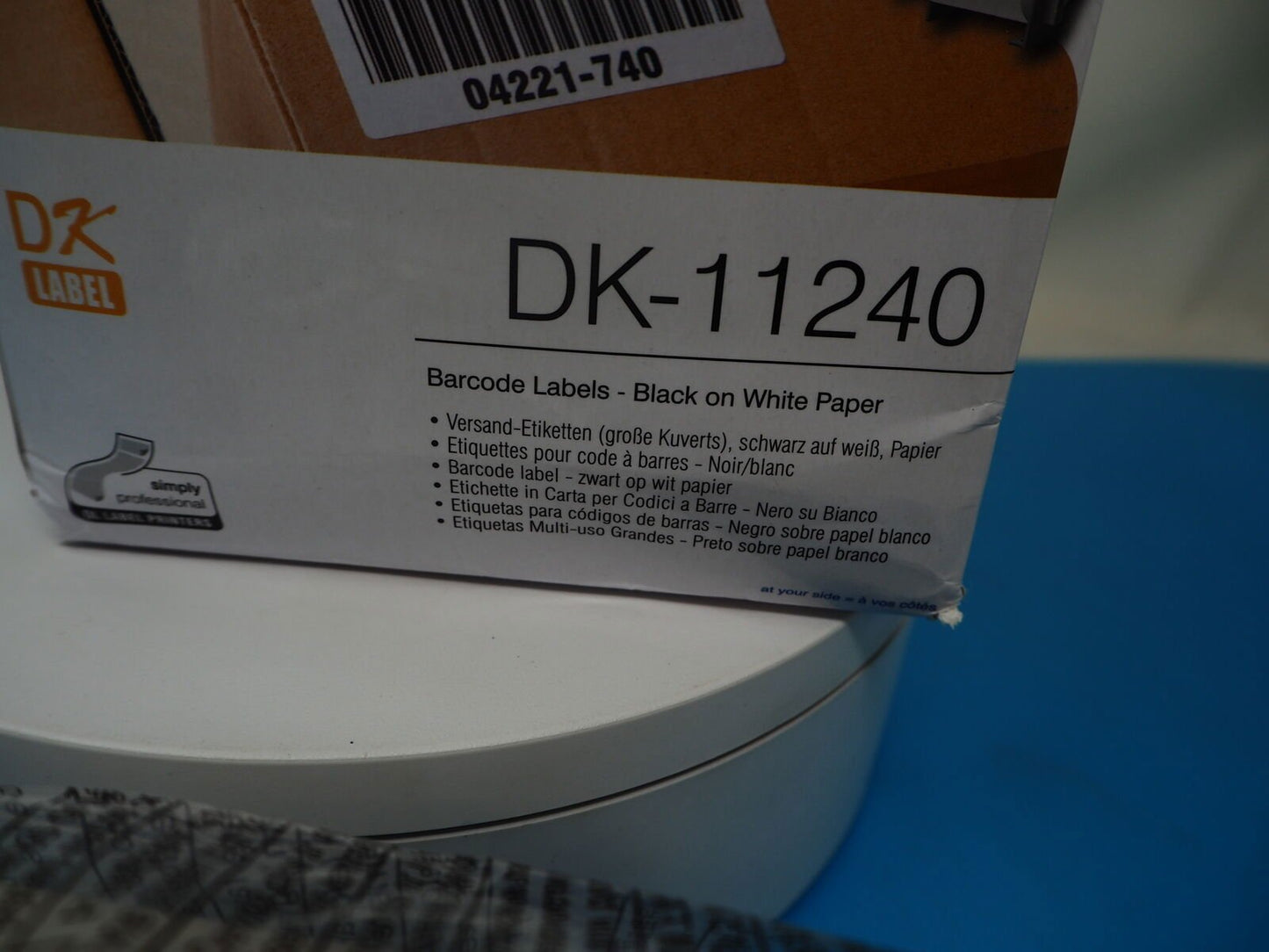 Brother DK-11240 600 x Black On White Non Adhesive Barcode Labels 102mm x 51mm - Reboot Hub