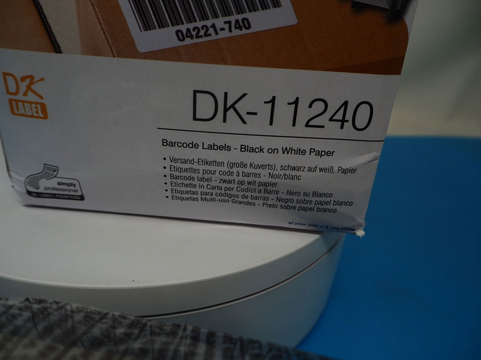 Brother DK-11240 600 x Black On White Non Adhesive Barcode Labels 102mm x 51mm - Reboot Hub