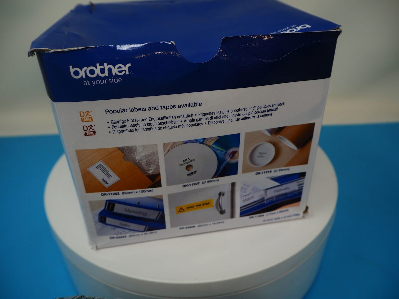 Brother DK-11240 600 x Black On White Non Adhesive Barcode Labels 102mm x 51mm - Reboot Hub
