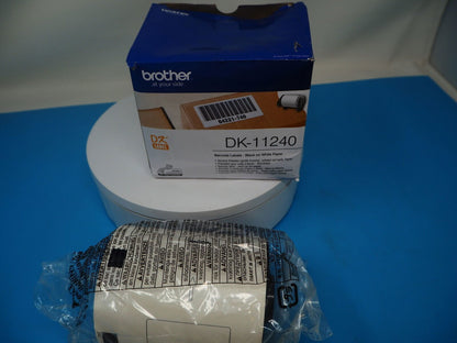 Brother DK-11240 600 x Black On White Non Adhesive Barcode Labels 102mm x 51mm - Reboot Hub