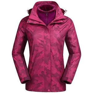 Camel Crown 3-in-1 ski jacket PINK UK MEDIUM