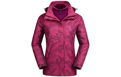 Camel Crown 3-in-1 ski jacket PINK UK MEDIUM