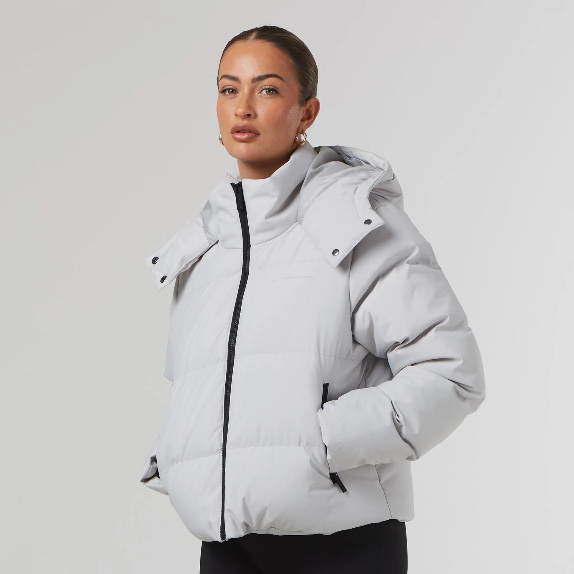 CLOSURE LND Storm Cuff Puffer | Dark Stone UK14