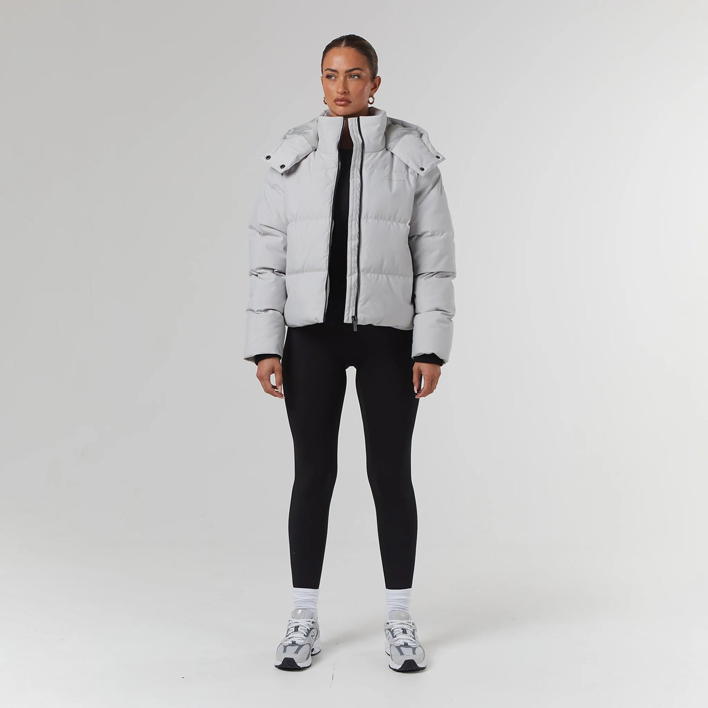 CLOSURE LND Storm Cuff Puffer | Dark Stone UK14