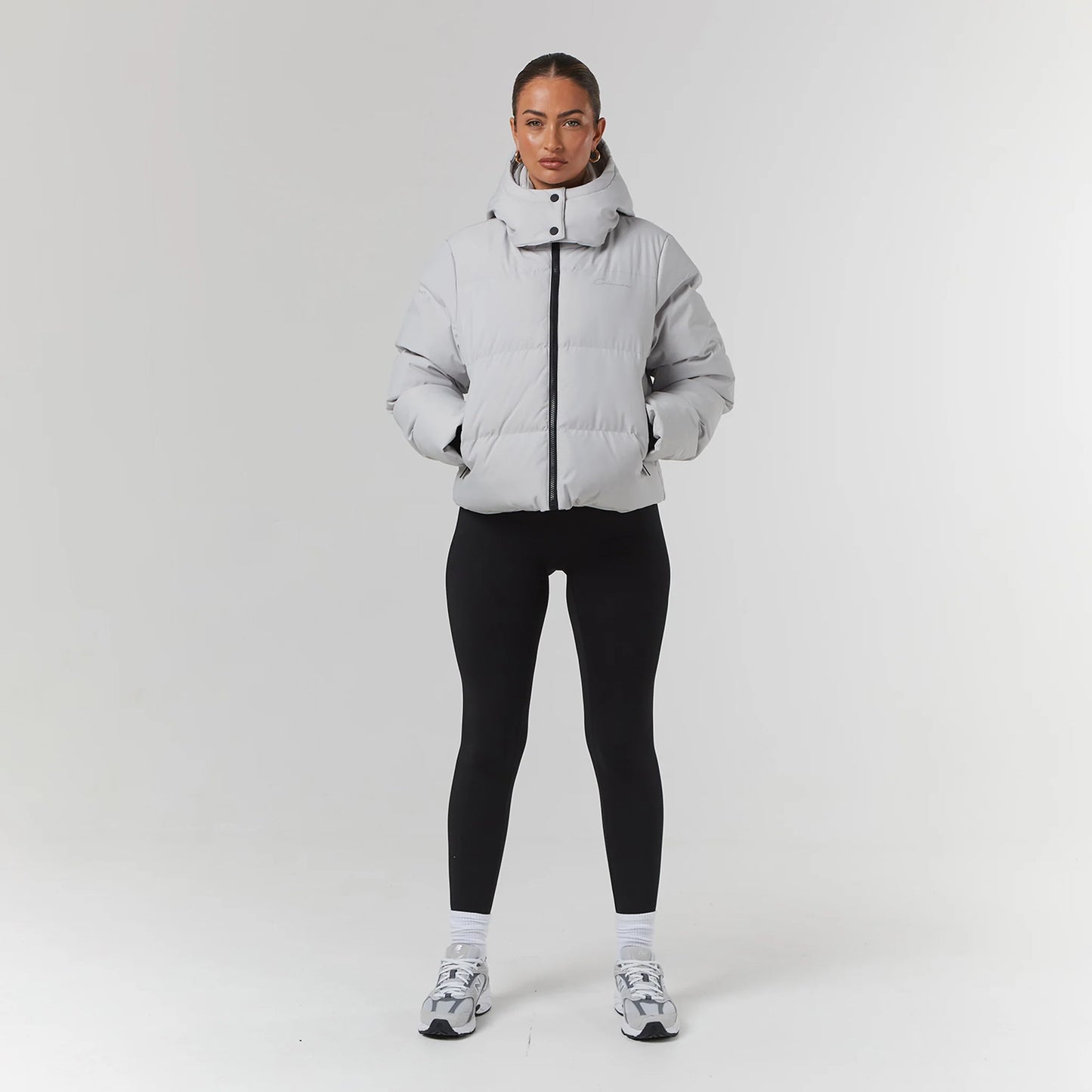 CLOSURE LND Storm Cuff Puffer | Dark Stone UK14