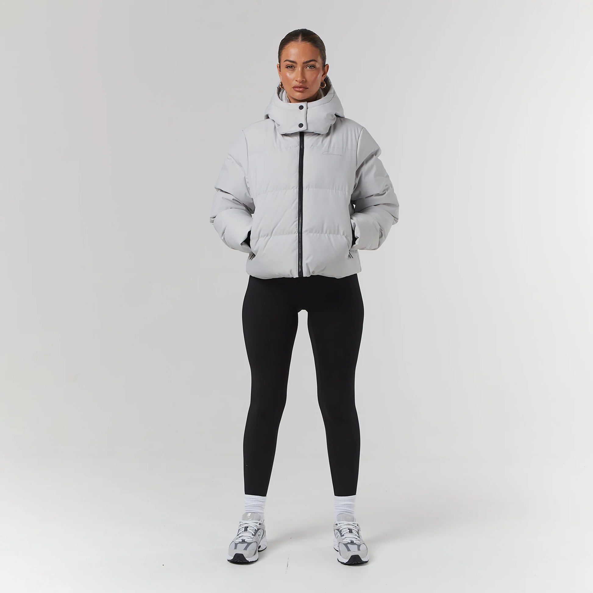 CLOSURE LND Storm Cuff Puffer | Dark Stone UK14