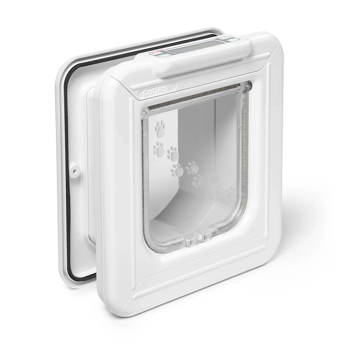 Cat Mate Elite Microchip Cat Flap with Timer & 4-Way Lock – White (355W)