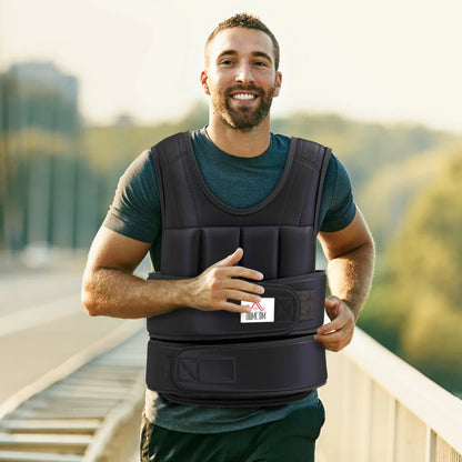 HOMCOM 10kg Weighted Vest, Adjustable Running Weight Vest