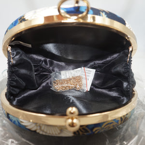 Zebrum women's evening designer clutch hand bag purse