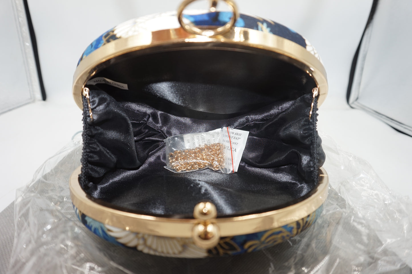 Zebrum women's evening designer clutch hand bag purse