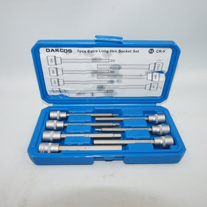 Dackcos 7 Pcs extra long hex socket set H3-H10
