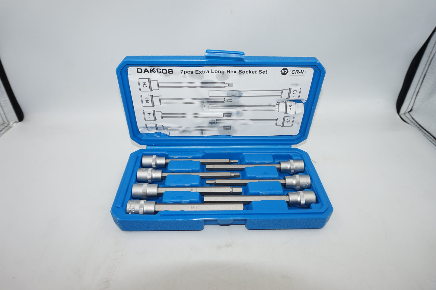 Dackcos 7 Pcs extra long hex socket set H3-H10