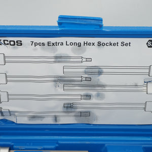 Dackcos 7 Pcs extra long hex socket set H3-H10