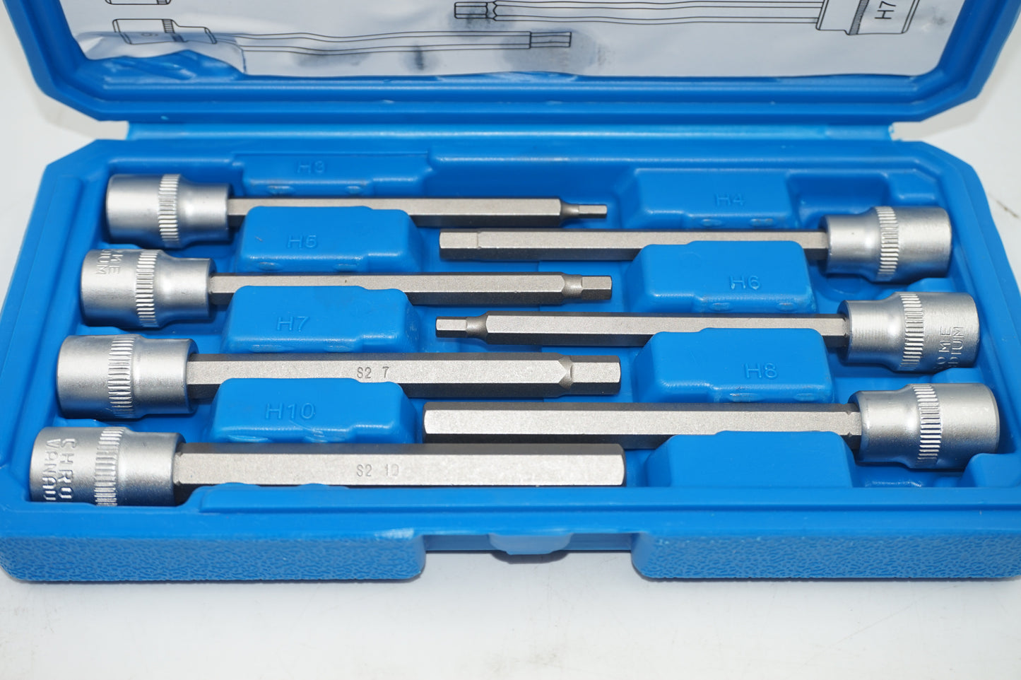 Dackcos 7 Pcs extra long hex socket set H3-H10