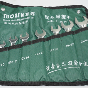 tuosen 8 pcs double open-ended spanner set 6-24