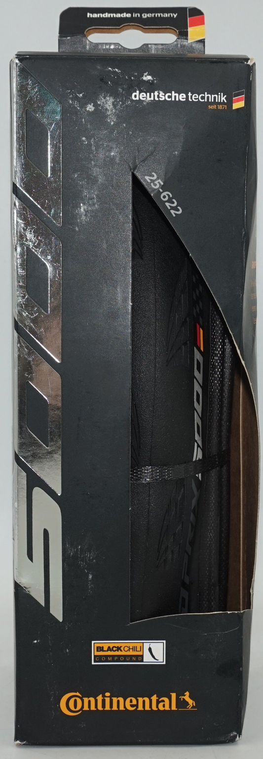 Continental black chili compound grand prix 5000 bike tyres