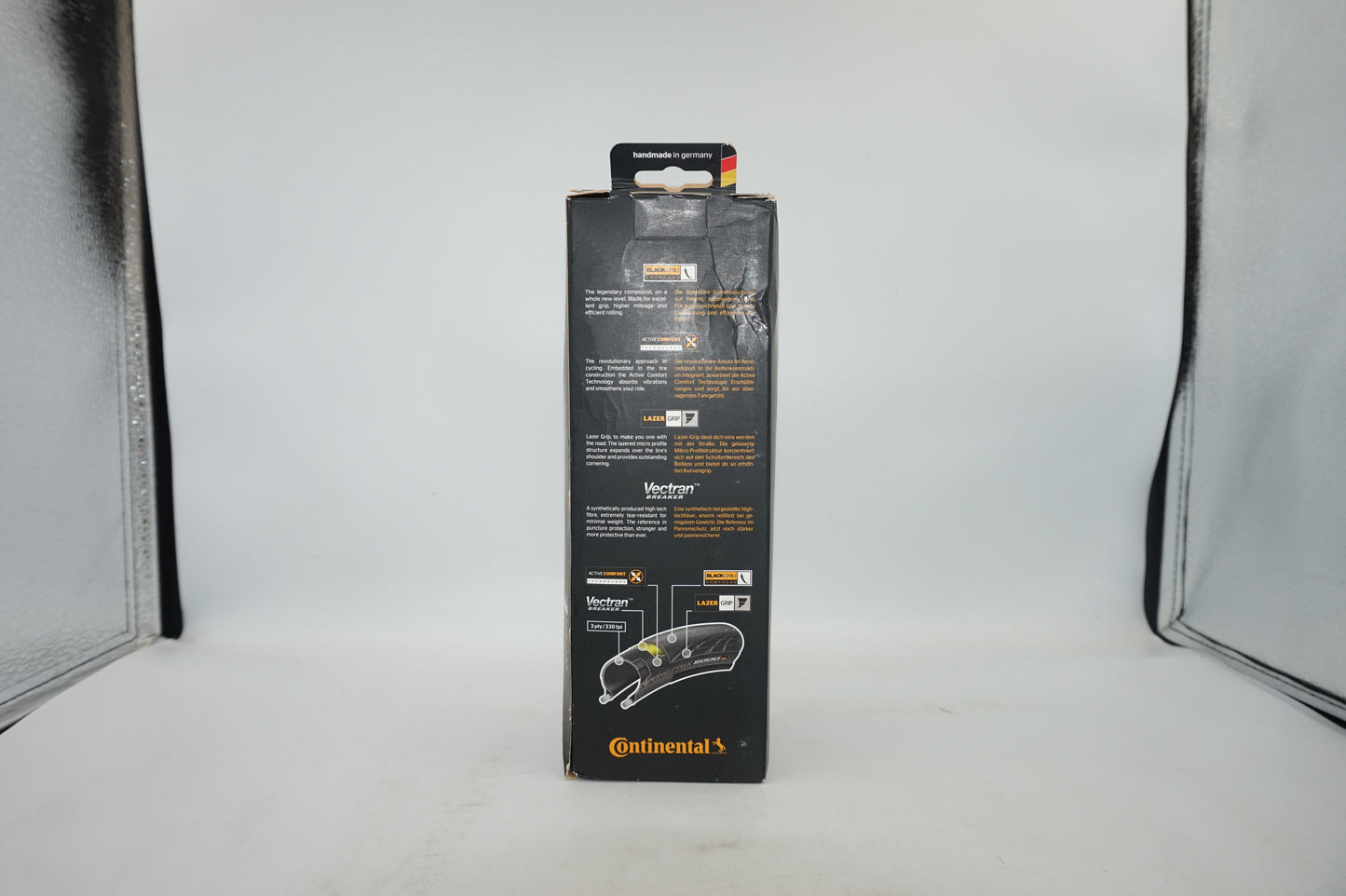 Continental black chili compound grand prix 5000 bike tyres