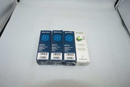 Pack of 12 TaylorMade golf balls 9 distance plus + 3 RBZ soft golf balls