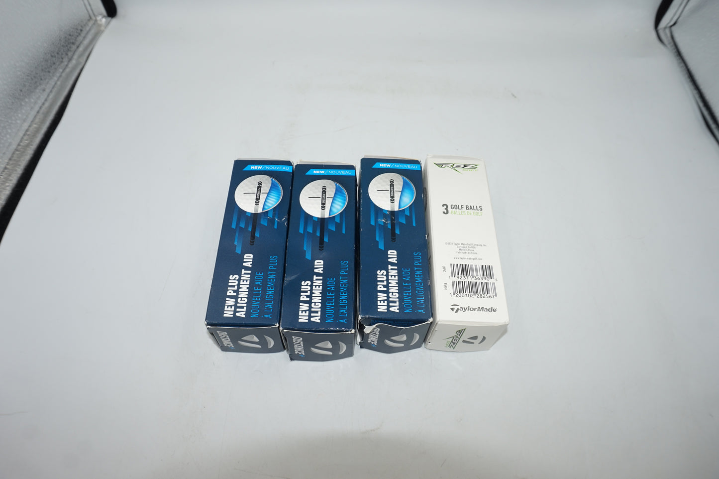 Pack of 12 TaylorMade golf balls 9 distance plus + 3 RBZ soft golf balls