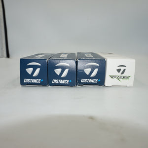 Pack of 12 TaylorMade golf balls 9 distance plus + 3 RBZ soft golf balls