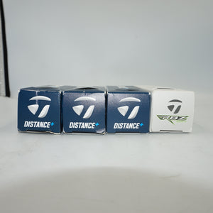 Pack of 12 TaylorMade golf balls 9 distance plus + 3 RBZ soft golf balls
