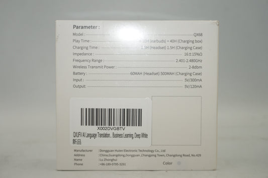 QXUFV open-ear headphones model QX68