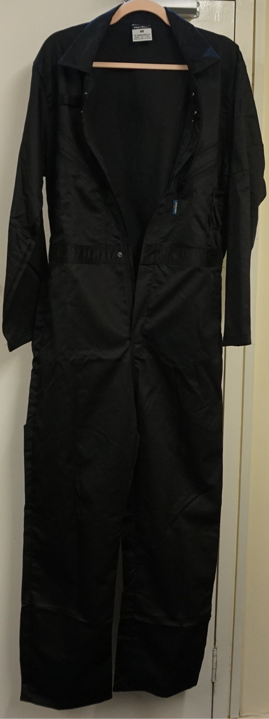 PortWest Liverpool zip coverall size M-BLACK