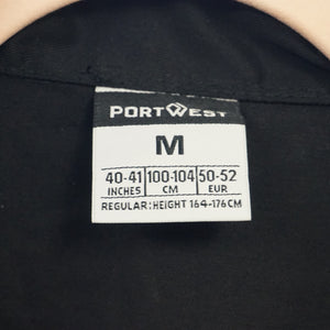 PortWest Liverpool zip coverall size M-BLACK