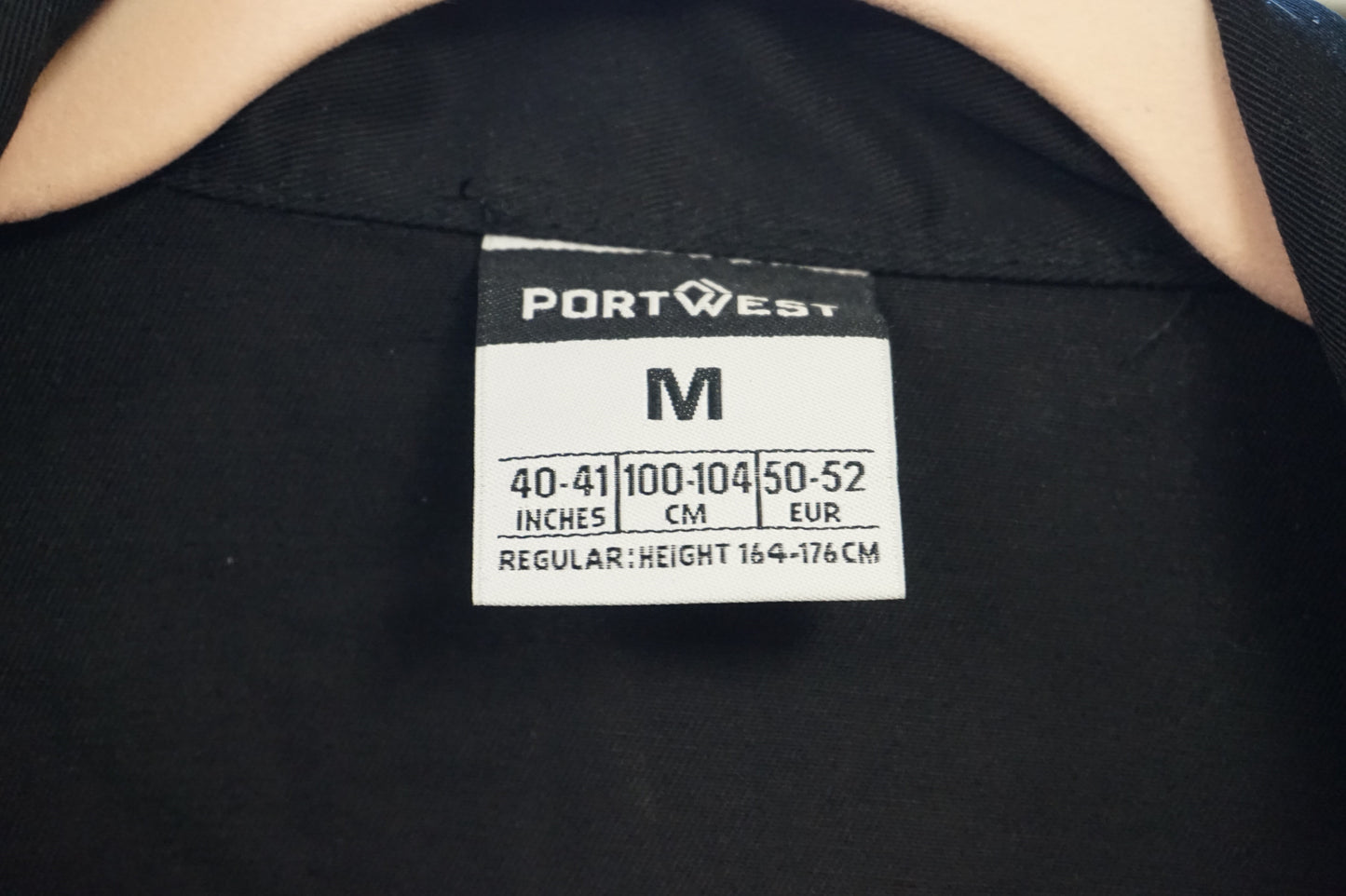 PortWest Liverpool zip coverall size M-BLACK