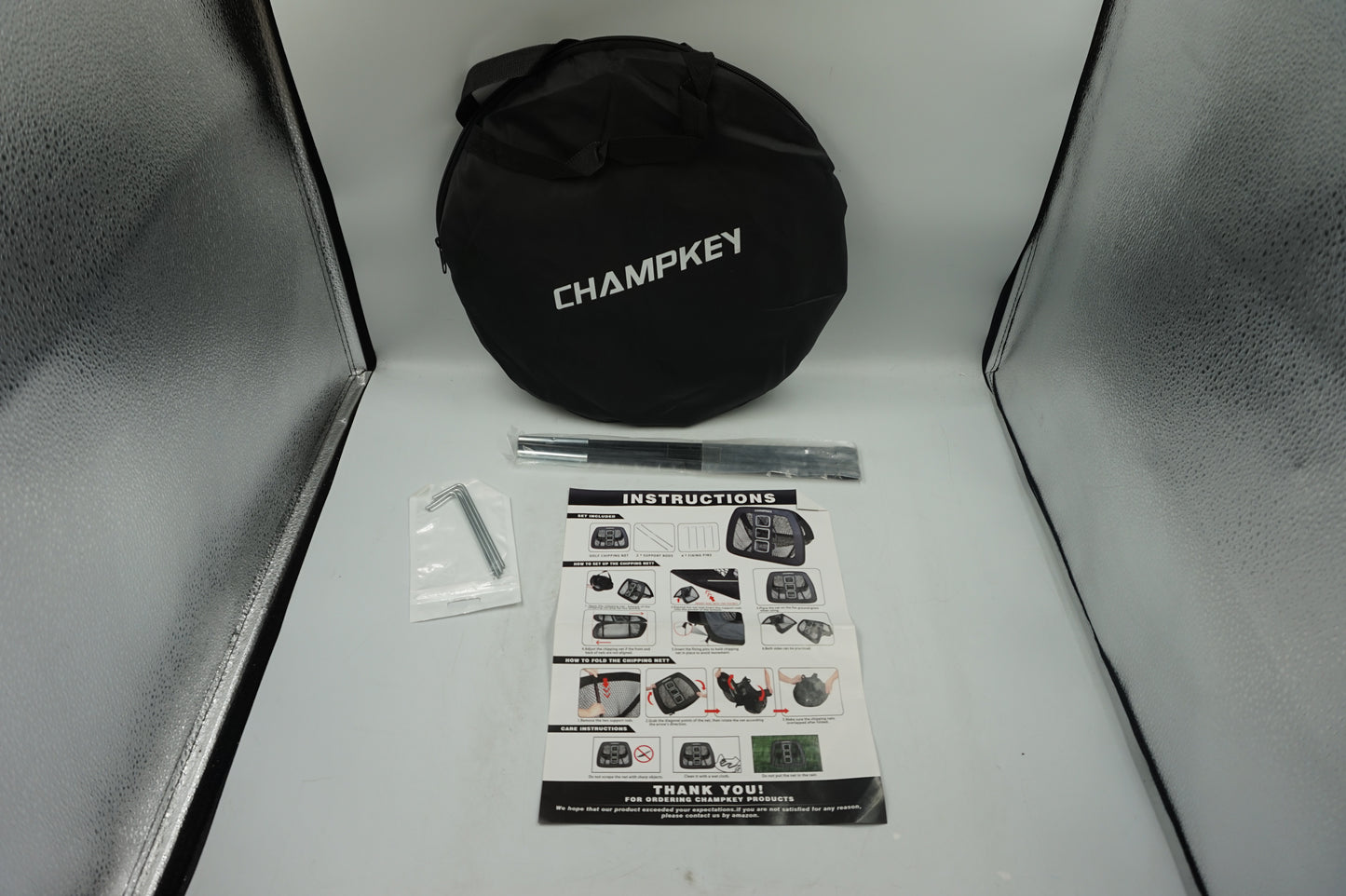 champkey golf double sided chipping net