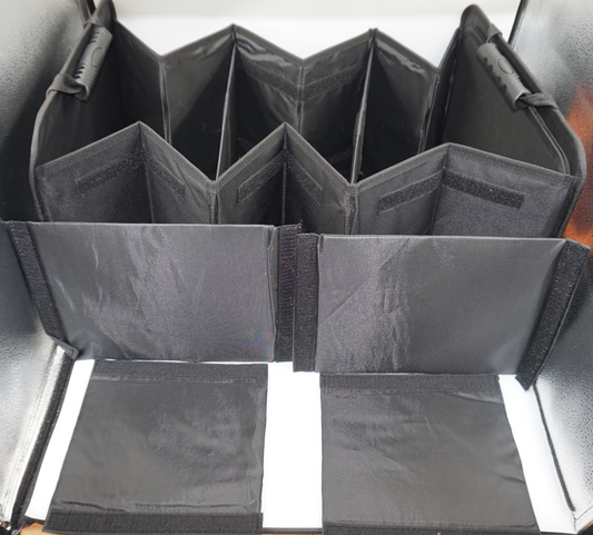 Einesin large foldable car boot organiser with cooler bag