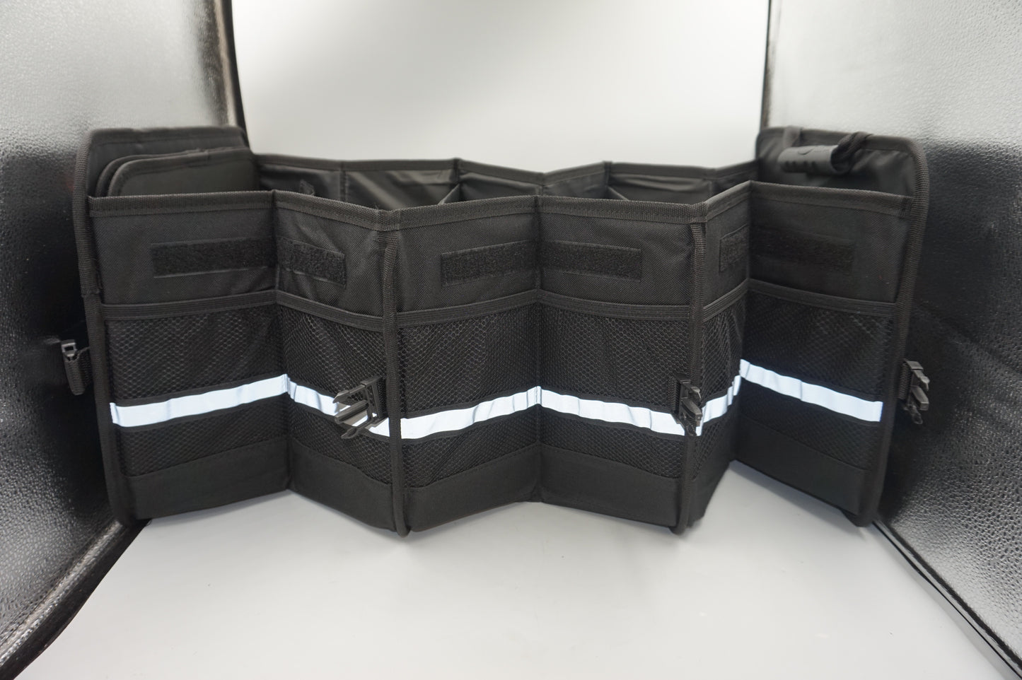 Einesin large foldable car boot organiser with cooler bag