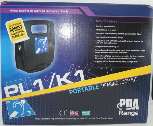 PDA range PL1/K1 Portable hearing loop kit