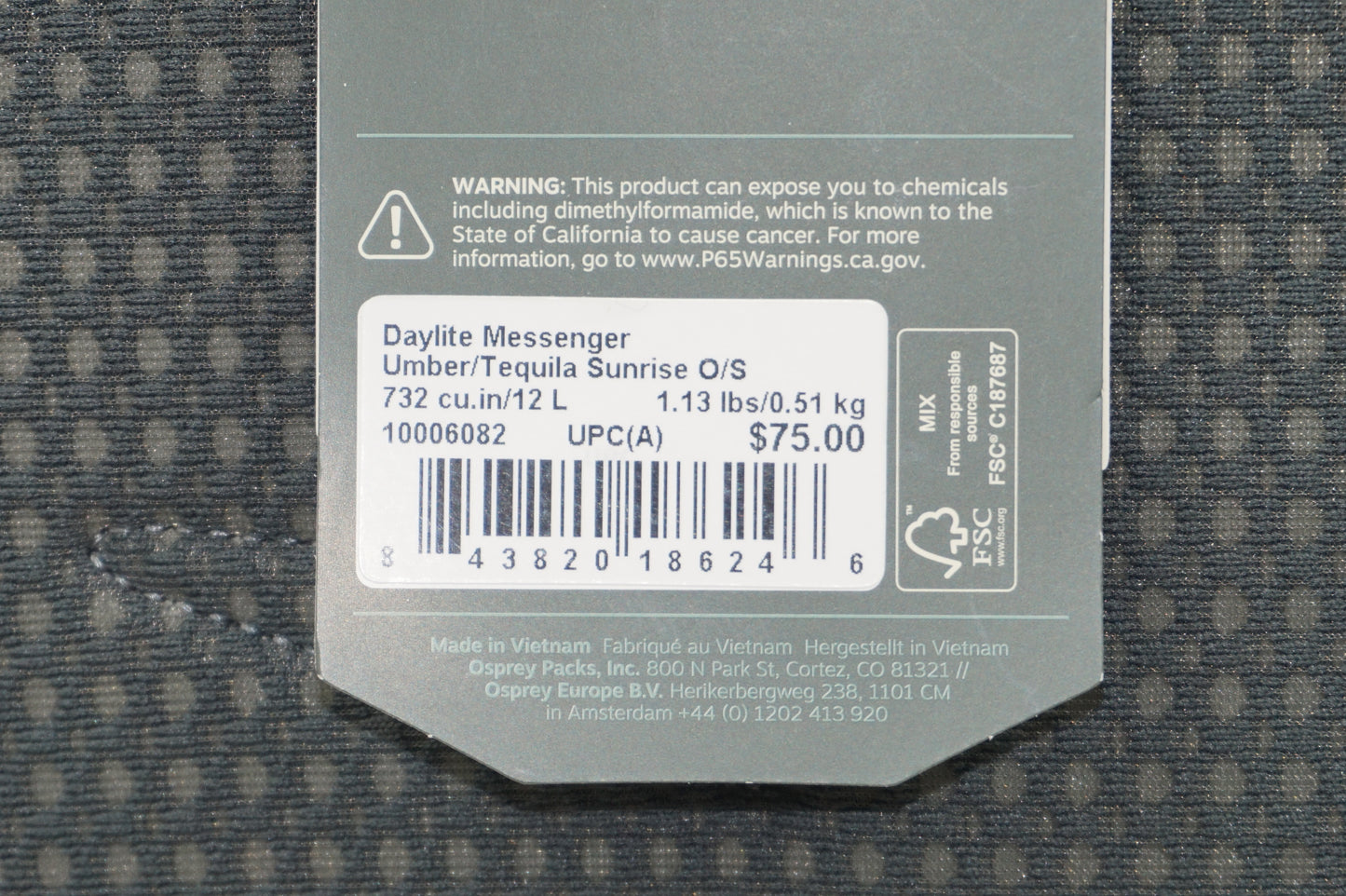 osprey daylite 12L messenger bag-Tequila sunrise