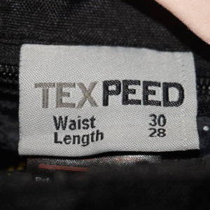 Texpeed waterproof motorbike cargo trousers size 30 inside leg 28 sku CT-BK