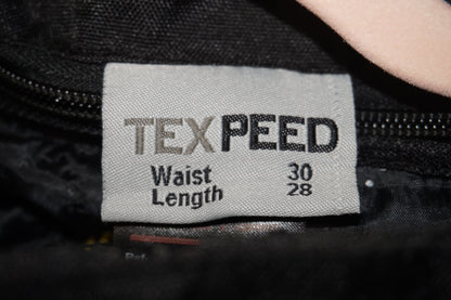 Texpeed waterproof motorbike cargo trousers size 30 inside leg 28 sku CT-BK
