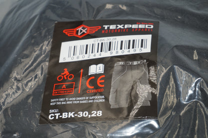 Texpeed waterproof motorbike cargo trousers size 30 inside leg 28 sku CT-BK