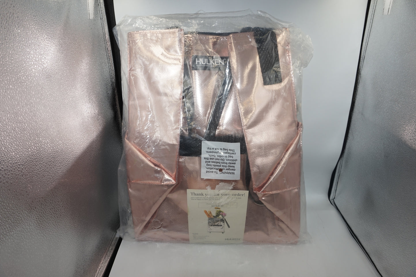 Hulken original rolling tote bag size M-Rose Gold