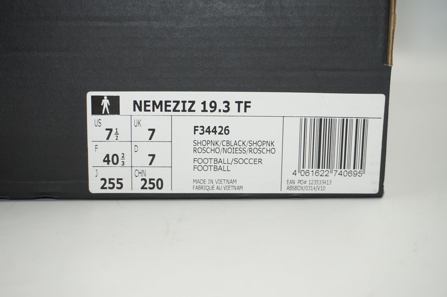 Adidas nemeziz 19.3 TF Football shoes UK size 7 F34426