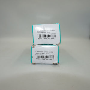 2 x Eclipse pack of 3 stainless steel hinge 102X76X3MM PK888