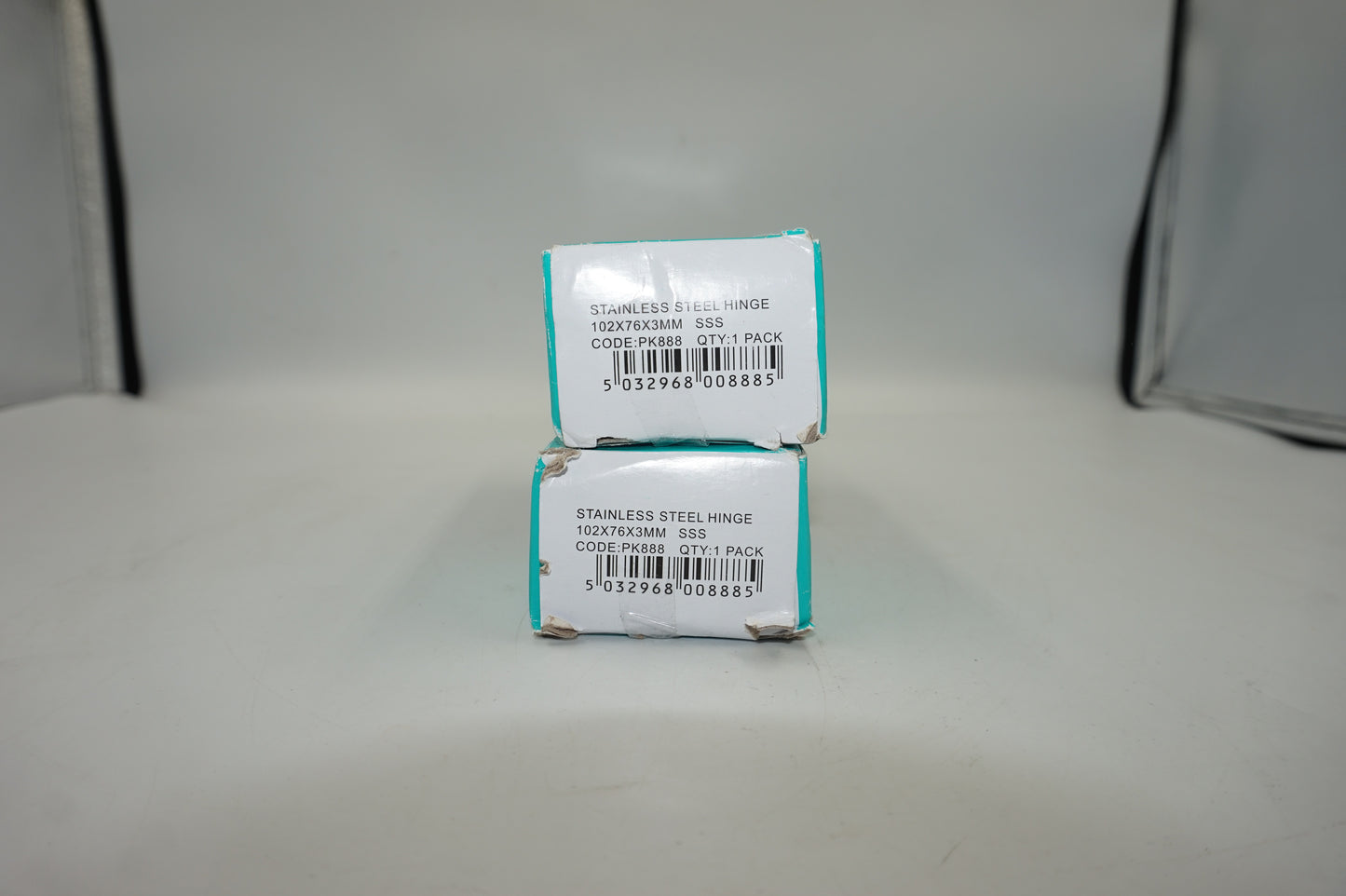 2 x Eclipse pack of 3 stainless steel hinge 102X76X3MM PK888