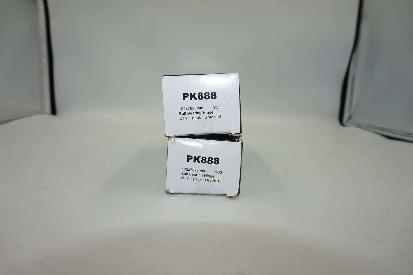 2 x Eclipse pack of 3 stainless steel hinge 102X76X3MM PK888