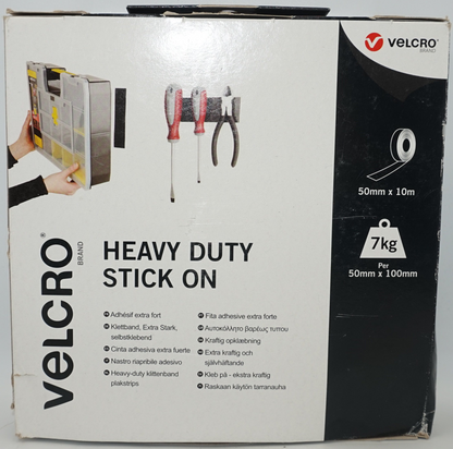 Velcro brand Heavy duty stick on tape 50mm X 10m