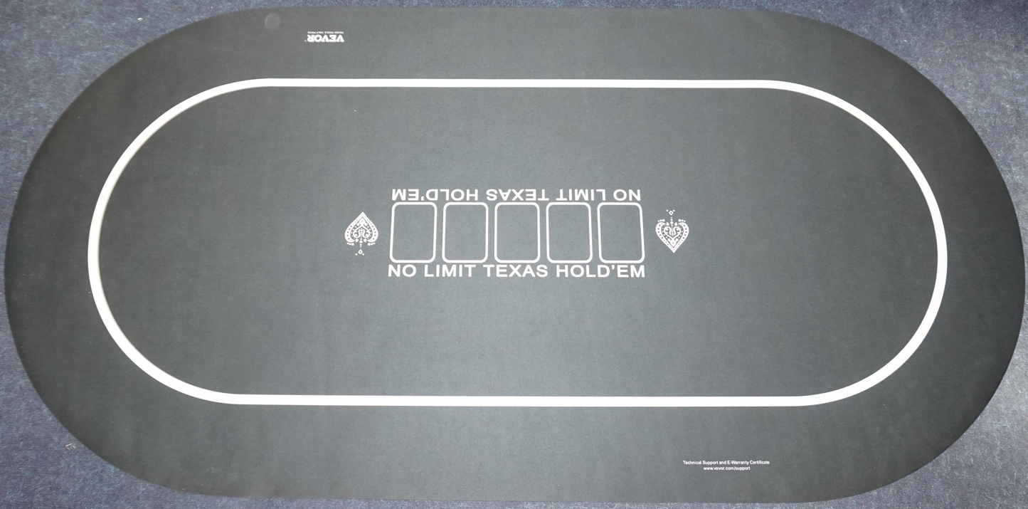vevor 6-8 player foldable poker mat 70cm X 35cm
