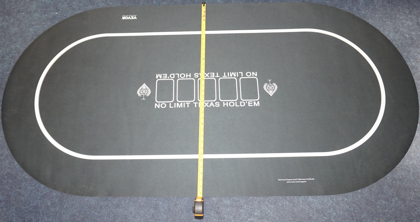 vevor 6-8 player foldable poker mat 70cm X 35cm