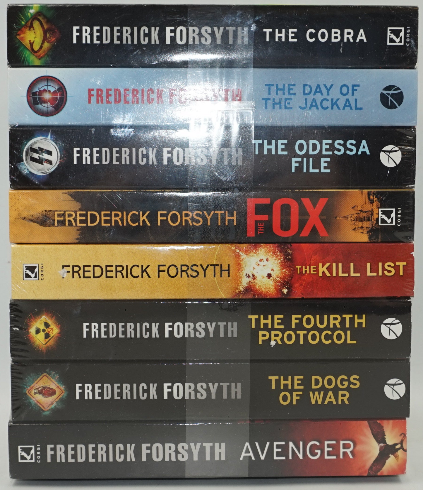 Collection of 8 standalone Frederick Forsyth novels