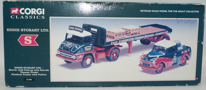 Corgi classics Eddie Stobart LTD. - Morris 1000 pick-up and Thames trader platform trailer 31704