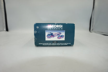 Corgi classics Eddie Stobart LTD. - Morris 1000 pick-up and Thames trader platform trailer 31704
