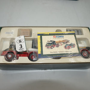 Corgi classics Eddie Stobart LTD. - Morris 1000 pick-up and Thames trader platform trailer 31704